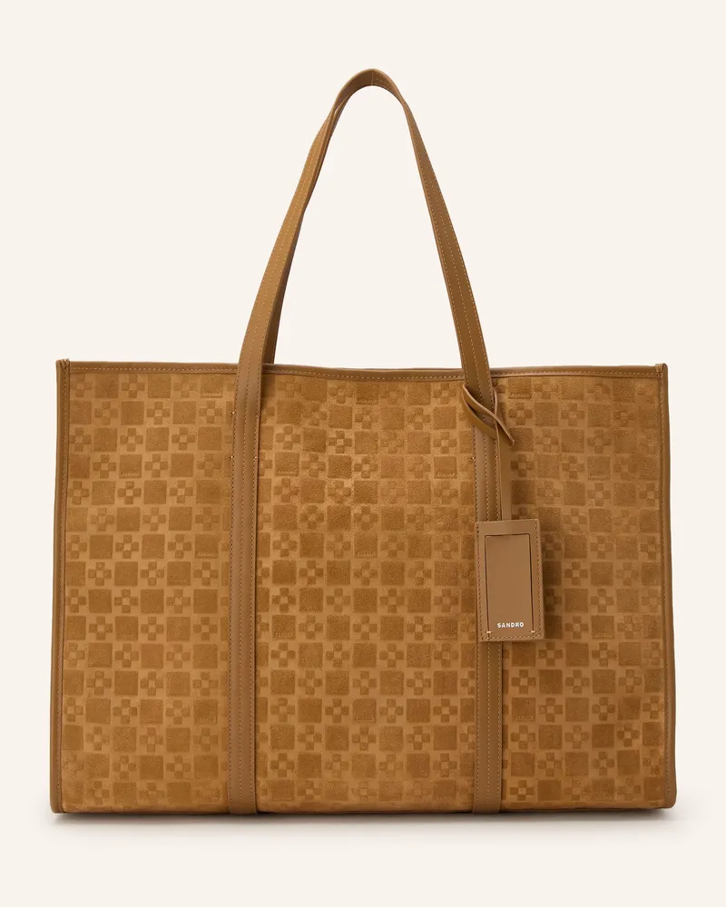 Sandro Shopper mit Pouch Camel
