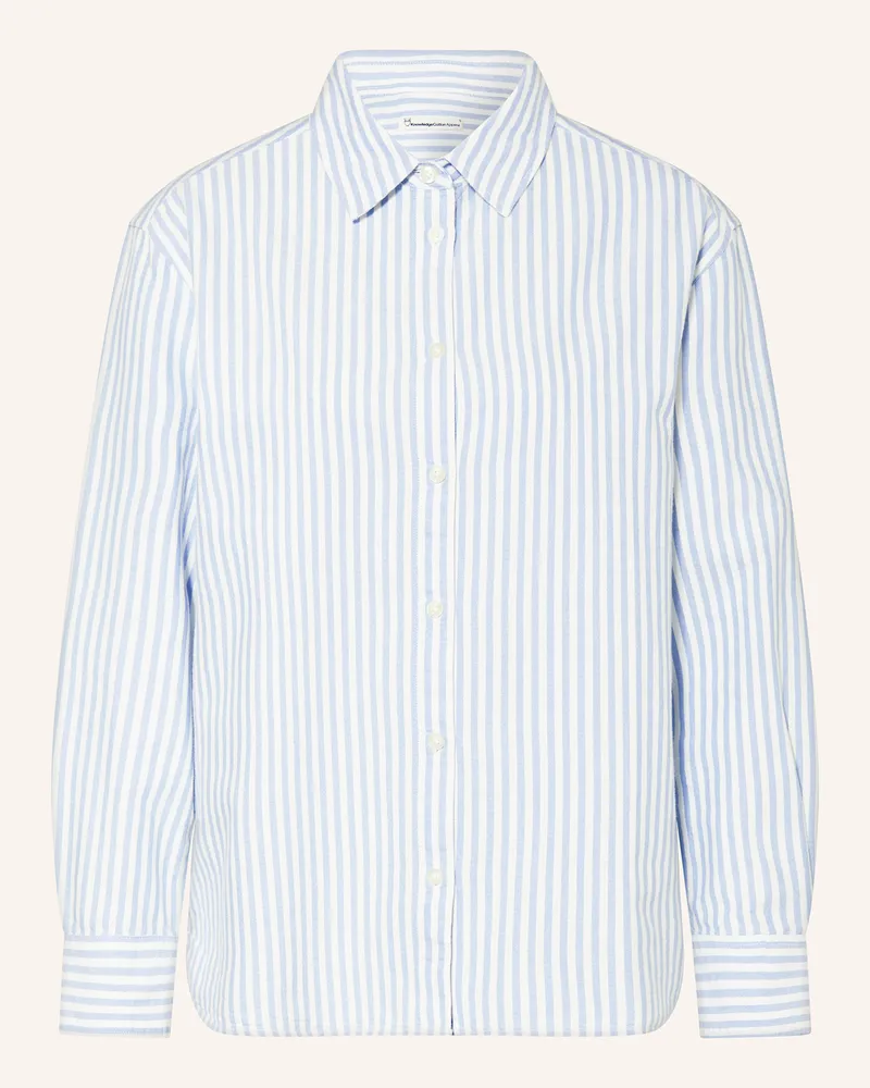 Knowledge Cotton Apparel Hemdbluse Weiss