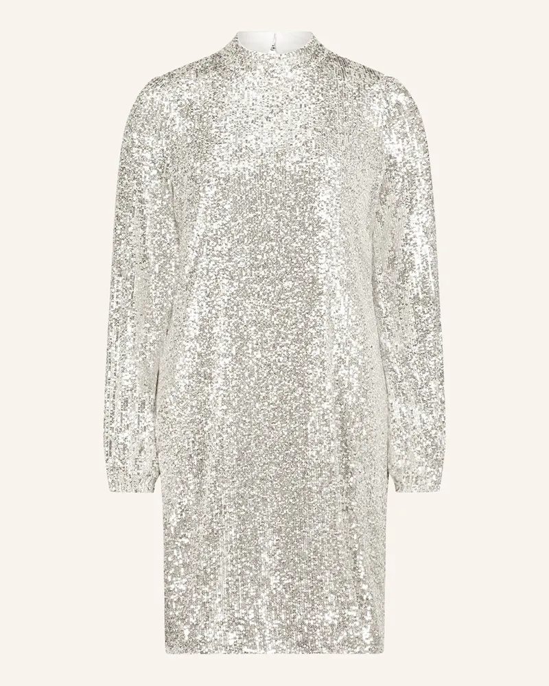 Cartoon Kleid mit Pailletten Creme