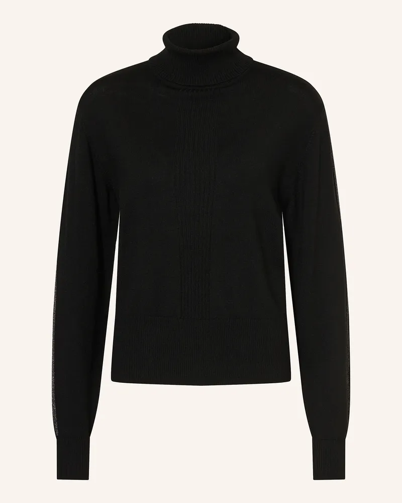 Patrizia Pepe Rollkragenpullover schwarz Schwarz