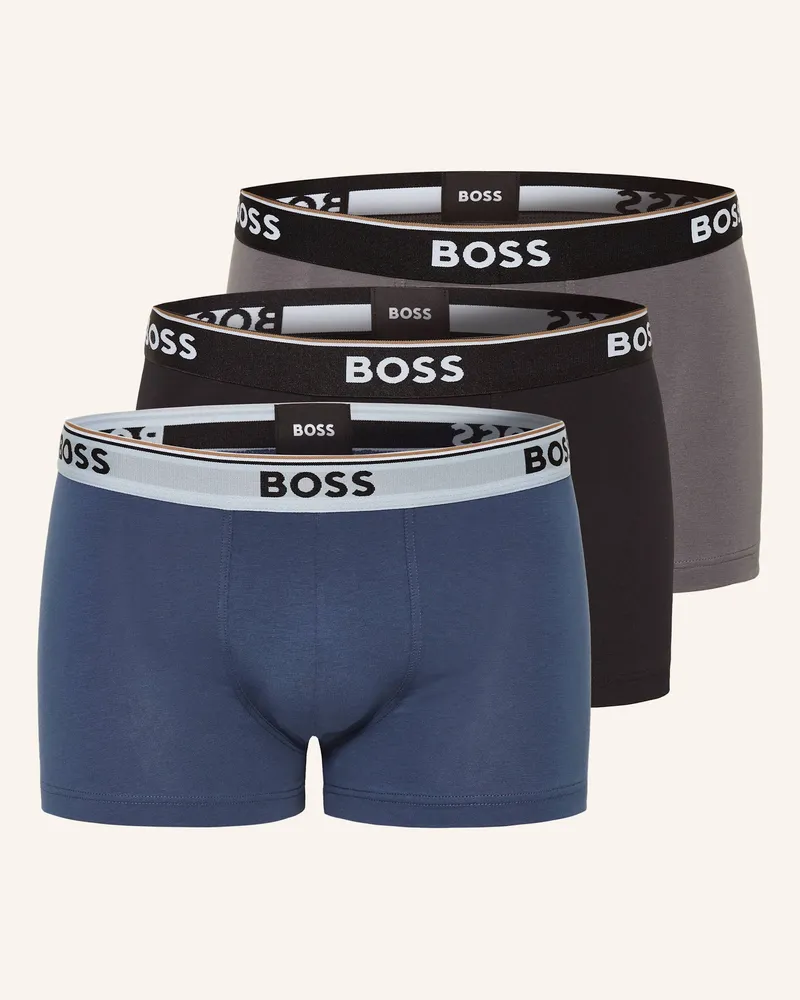 HUGO BOSS 3er-Pack Boxershorts POWER Grau