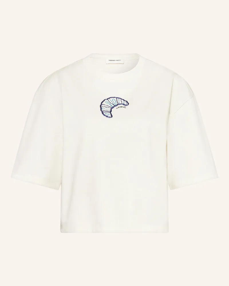 Fabienne Chapot T-Shirt Benja Mit Schmuckperlen weiss Weiss