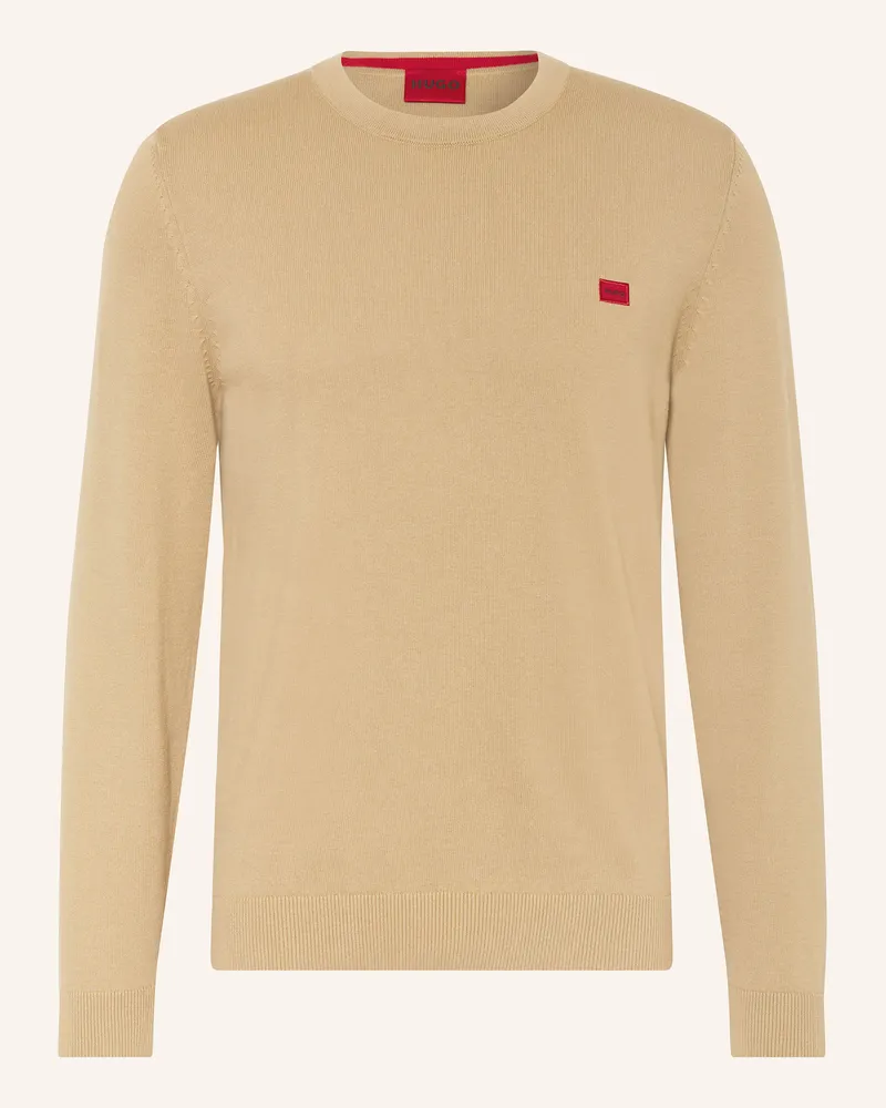 HUGO BOSS Pullover SAN CASSIUS Hellbraun