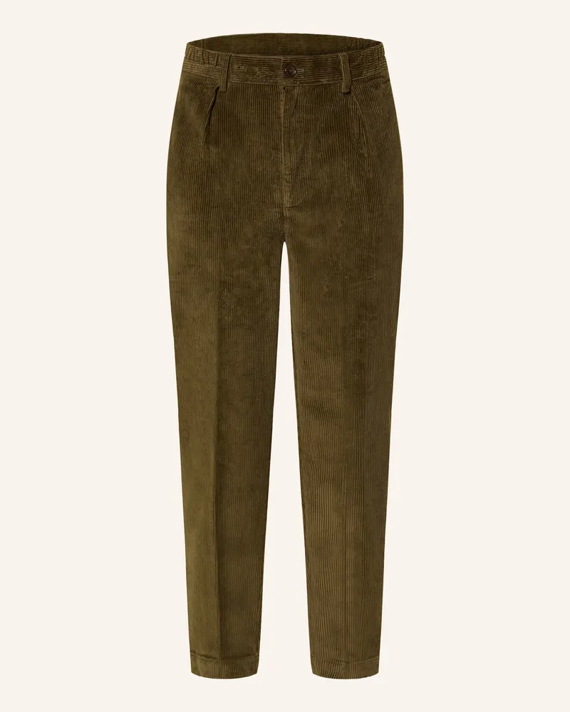 Barbour Anzughose Slim Fit Aus Cord gruen Ol51