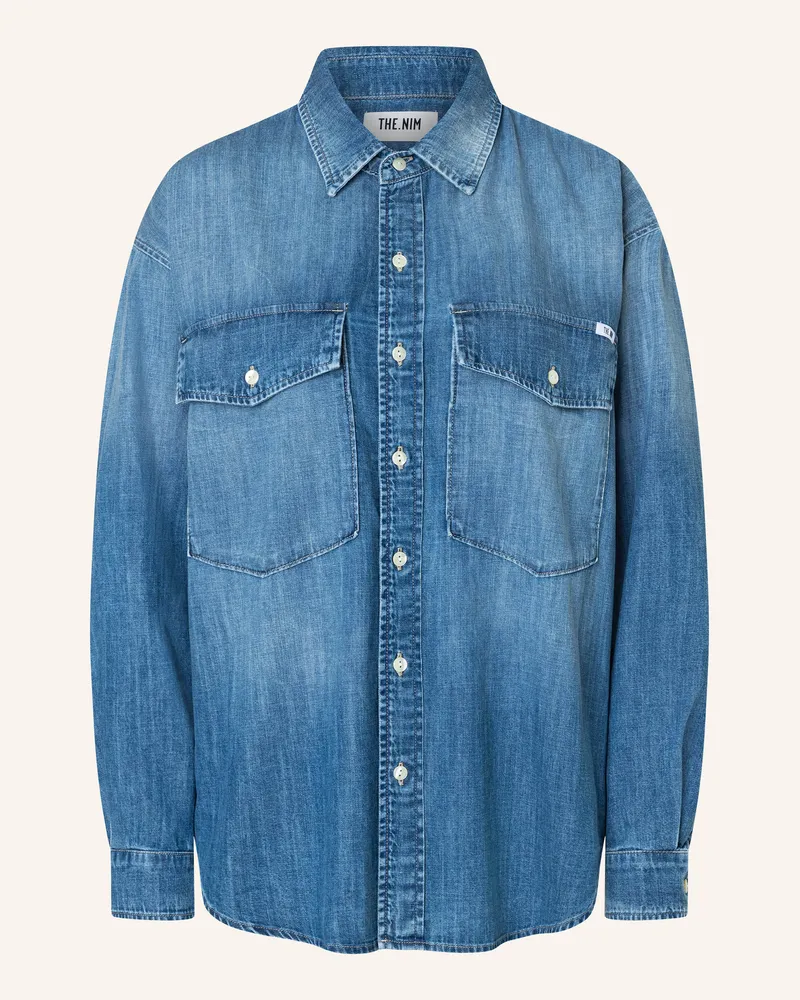 THE.NIM Hemd WOMAN L/S OVERSHIRT Blau
