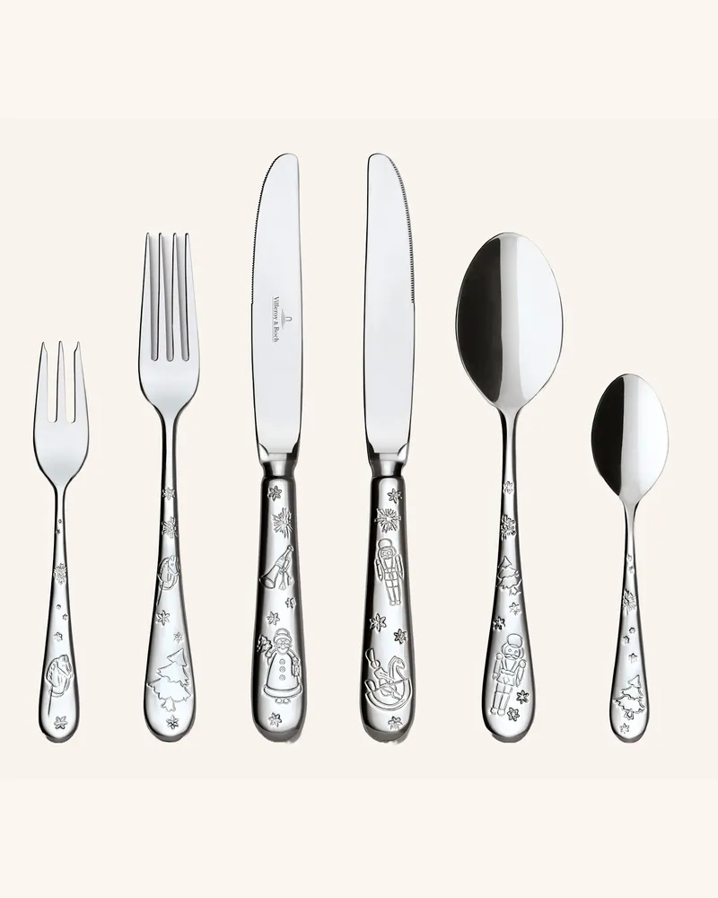 Villeroy & Boch Besteckset 30-Teilig Toy's Delight silber Silber