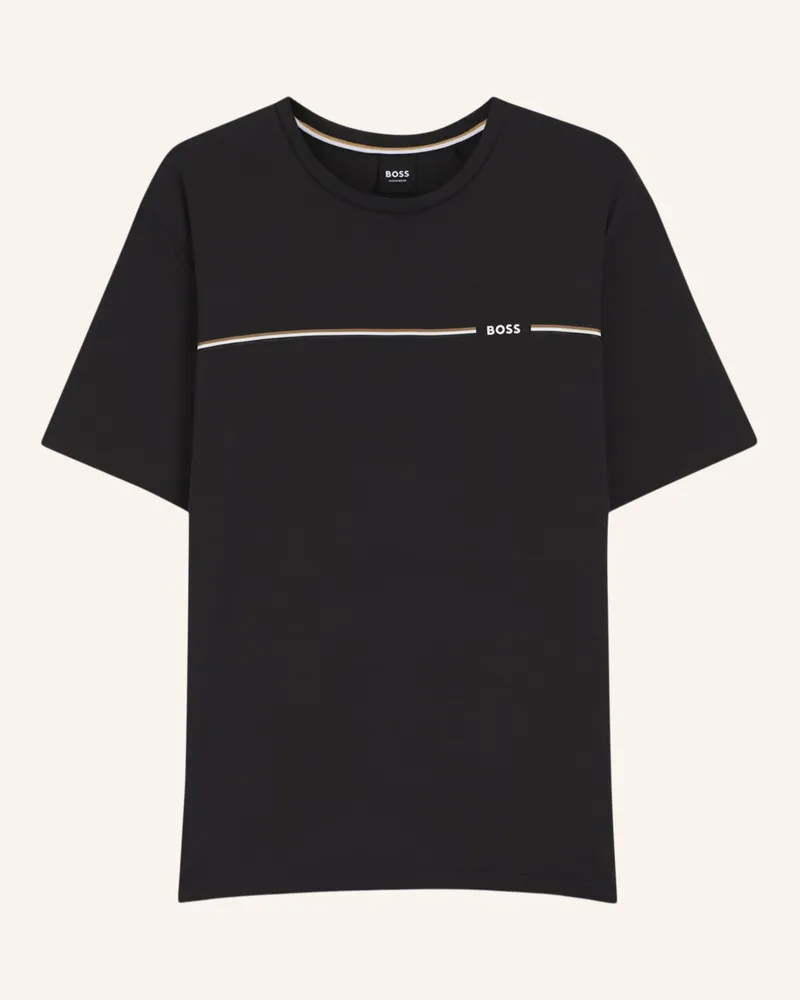 HUGO BOSS Pyjama-Set BAMBOO SHORT SET Regular Fit Dunkelgrau