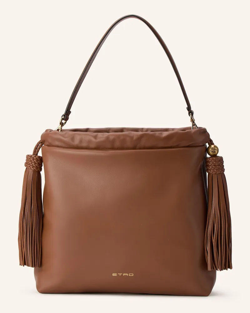 Etro Beuteltasche Medium braun Braun