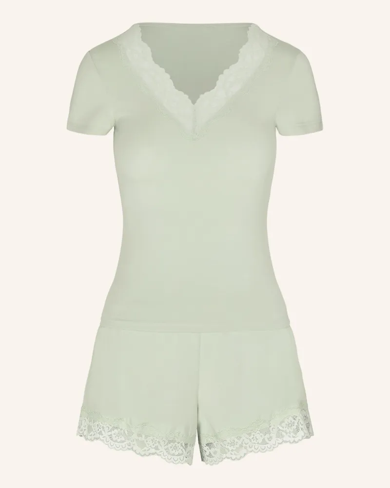 Hunkemöller Schlafanzug Nana gruen Grün