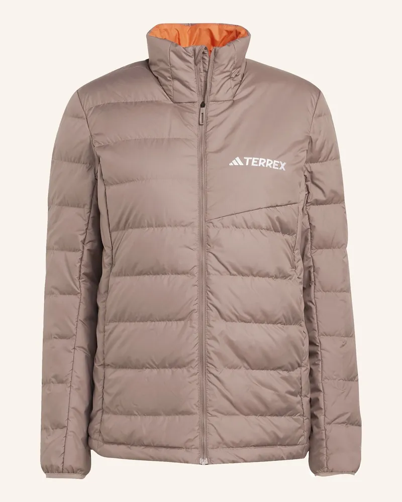 adidas TERREX MULTI LIGHT DOWN CLIMAWARM JACKE Braun