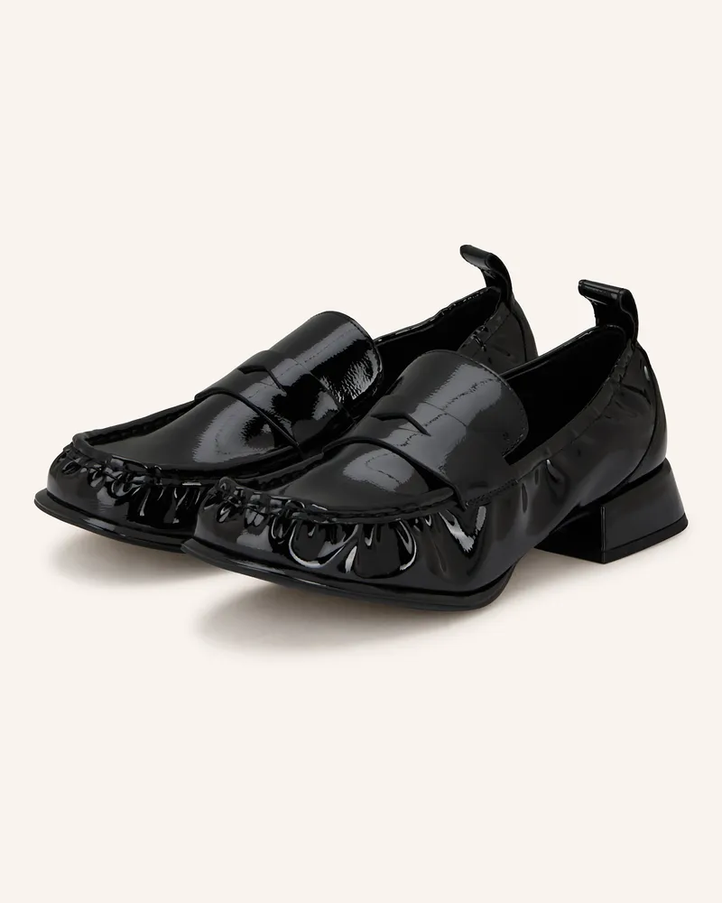 HUGO BOSS Lack-Loafer KIORA Schwarz