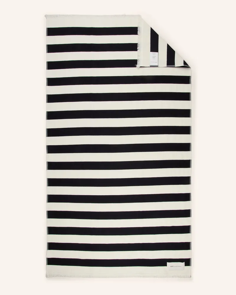 AMI Paris Strandtuch Schwarz