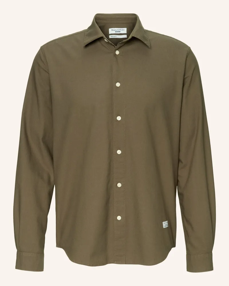 Marc O'Polo Hemd Dunkelbraun