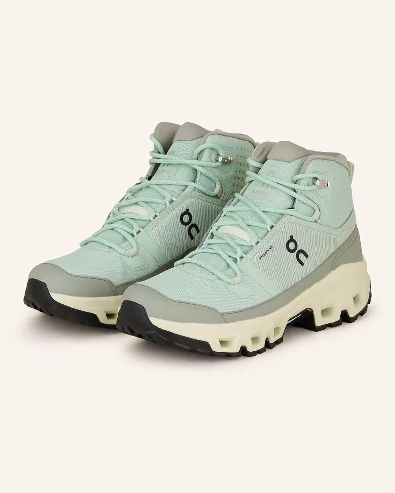ON Wanderschuhe CLOUDROCK MID WP Hellgrün