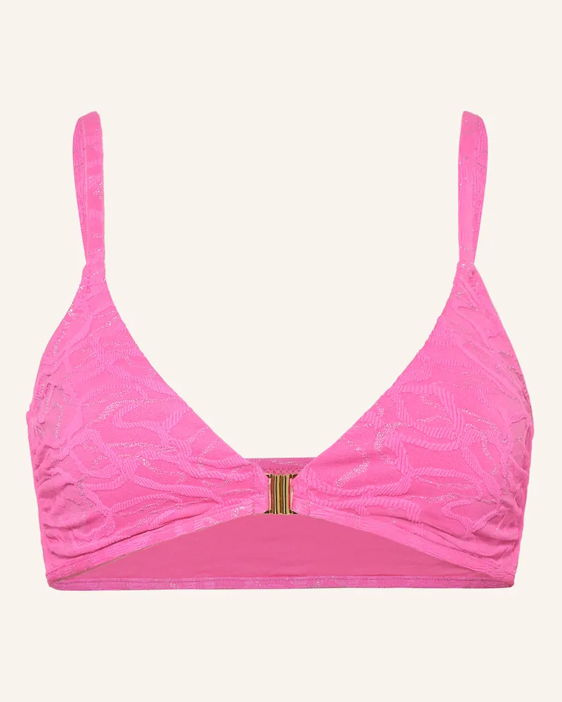 watercult Bralette-Bikini-Top Supernova Mit Glitzergarn pink Pink