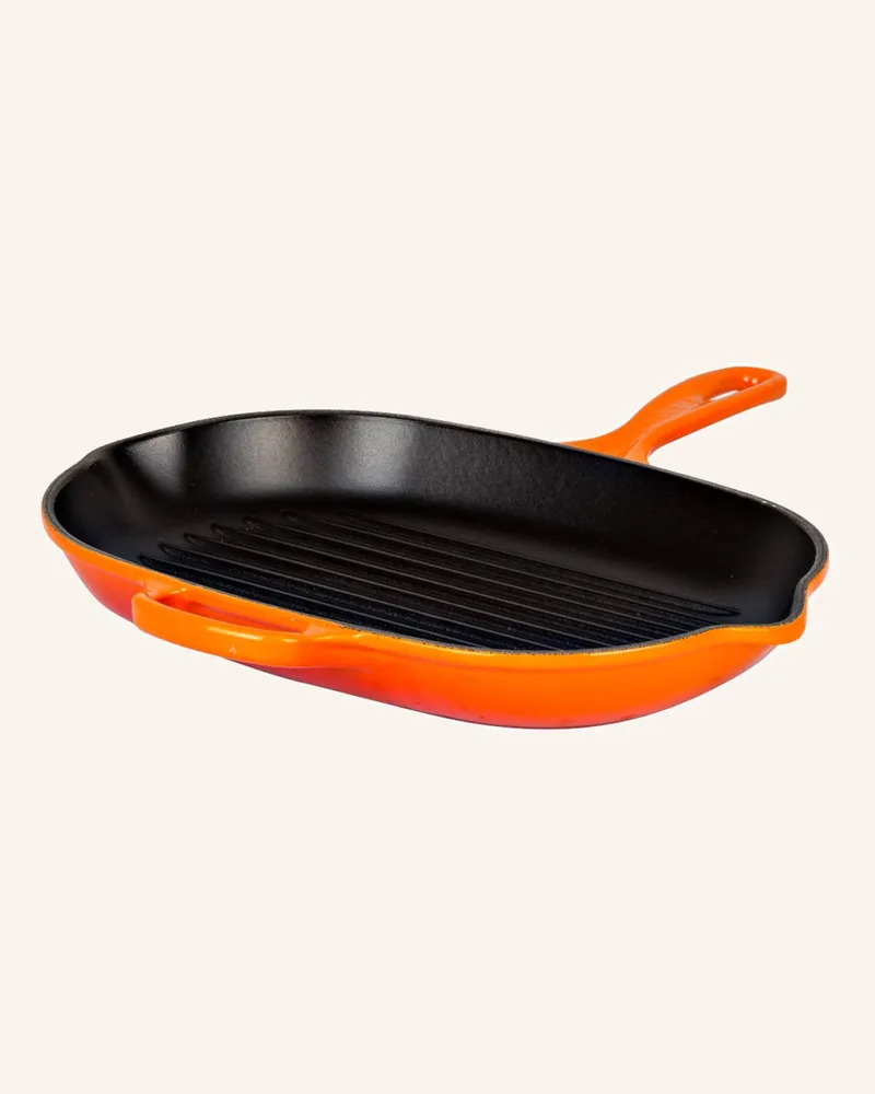 Le Creuset Grillpfanne Signature orange Ofenrot
