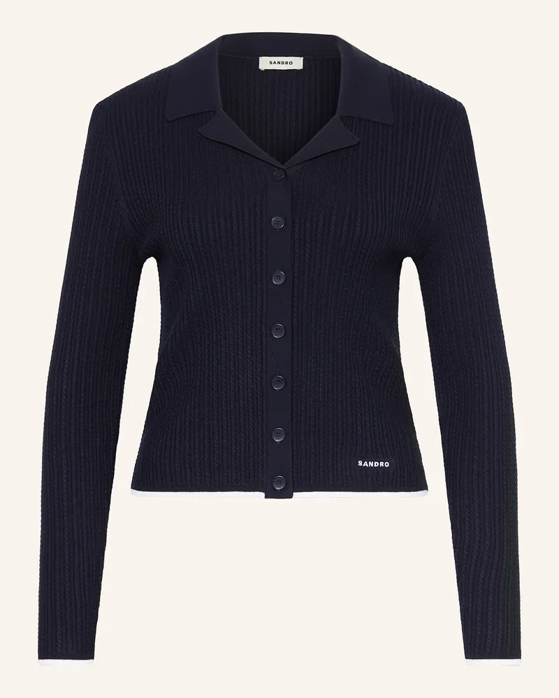 Sandro Strickjacke Dunkelblau