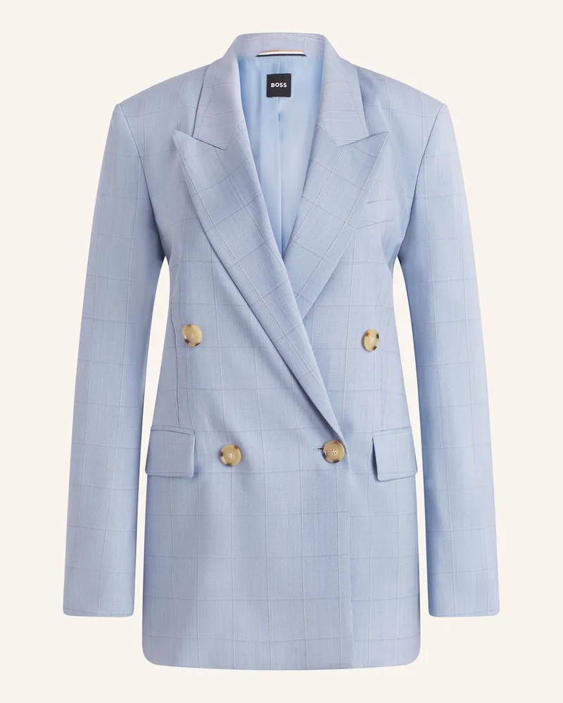 HUGO BOSS Longblazer JALETO Hellblau