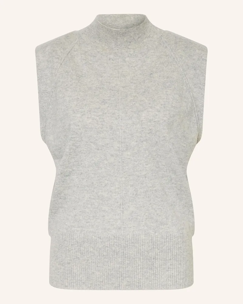 HUGO BOSS Cashmere-Pullunder Futrani grau Hellgrau