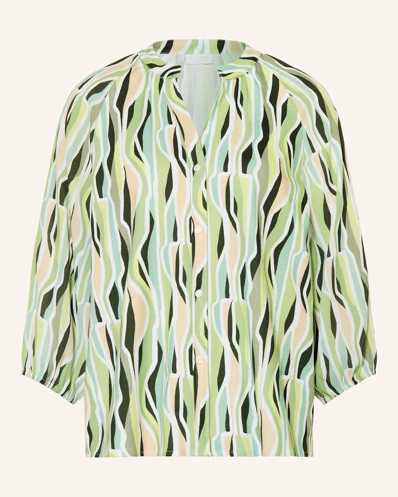 DESOTO Bluse LANA mit 3/4-Arm Hellgrün