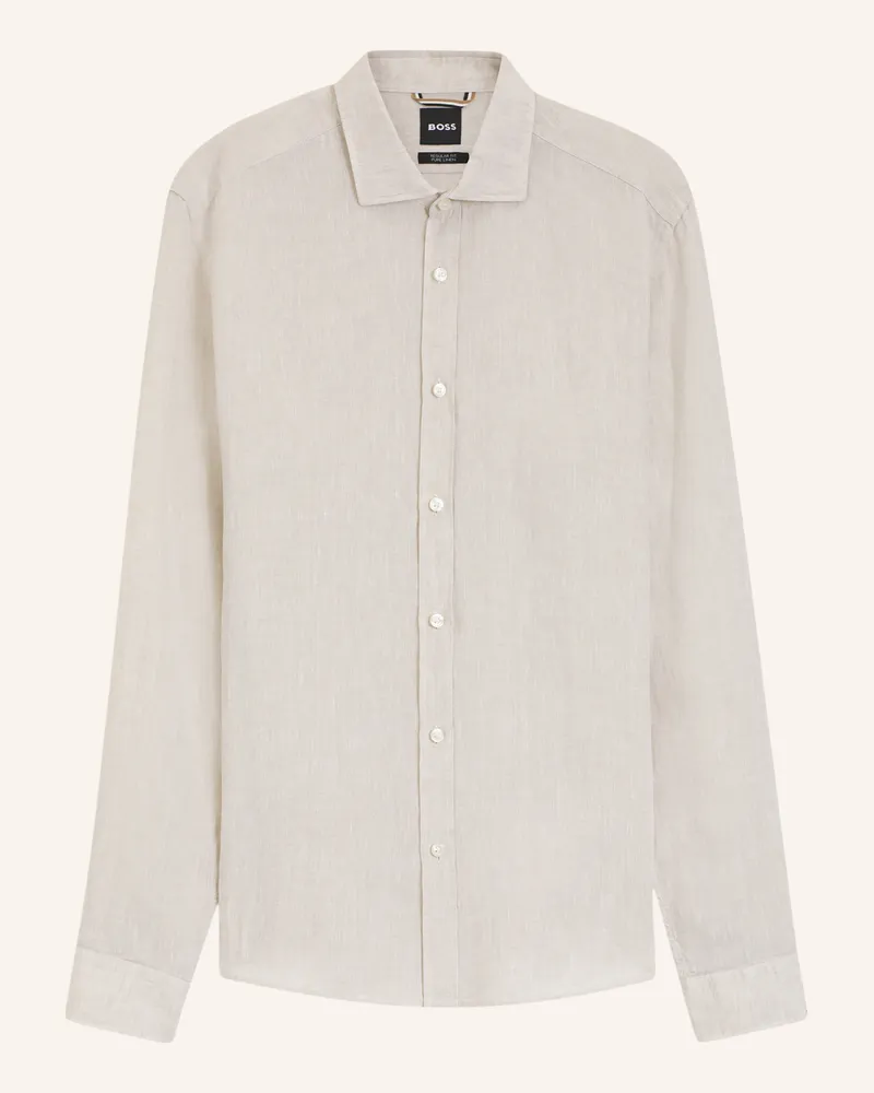 HUGO BOSS Casual Hemd C-Liam-Sp-262 Regular Fit beige Beige