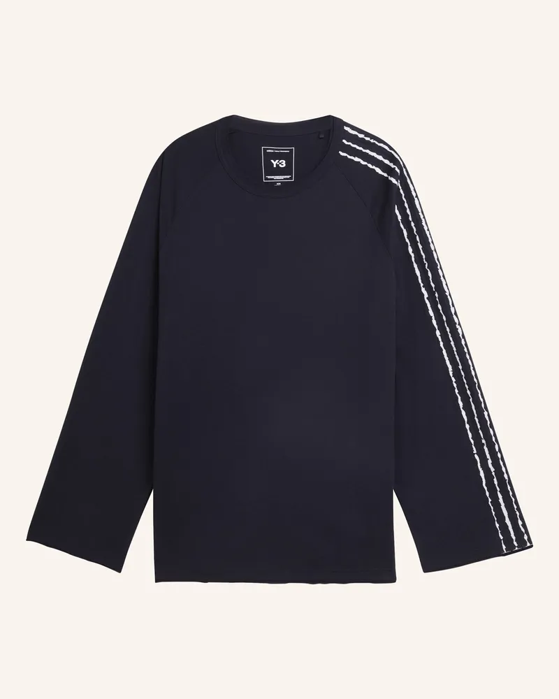 Y-3 Y-3 RAW EDGE 3-STREIFEN LONGSLEEVE Schwarz