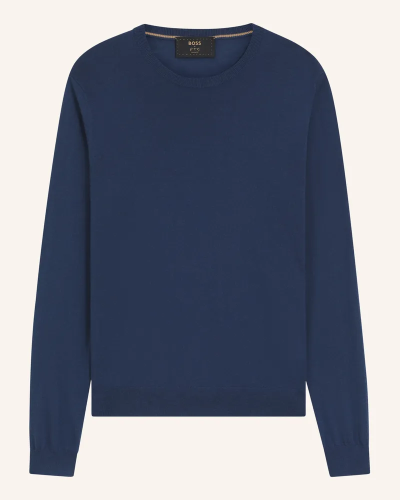 HUGO BOSS Pullover L-BORELLO Regular Fit Blau