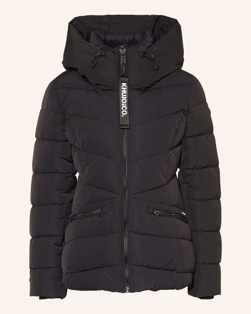 khujo Steppjacke Hersch Mit Herausnehmbarer Blende Und Kapuze schwarz Schwarz