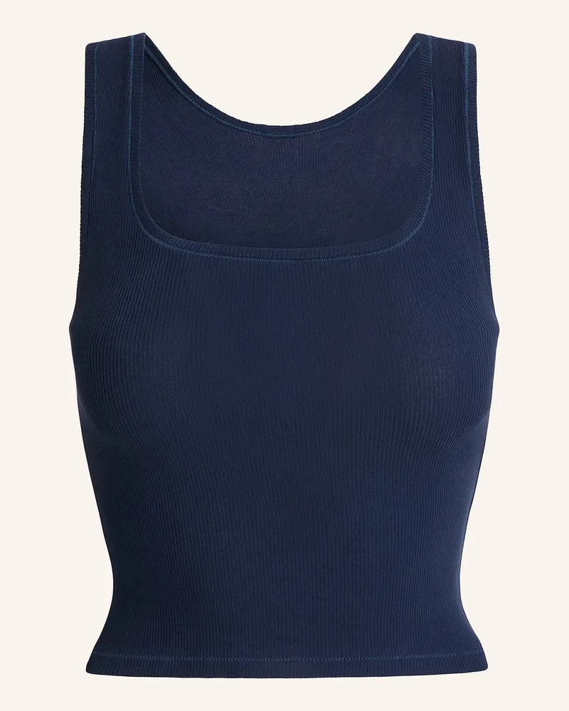 SKIMS Top Cotton Rib blau Navy