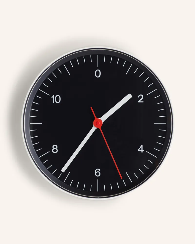 Hay Wanduhr schwarz Schwarz