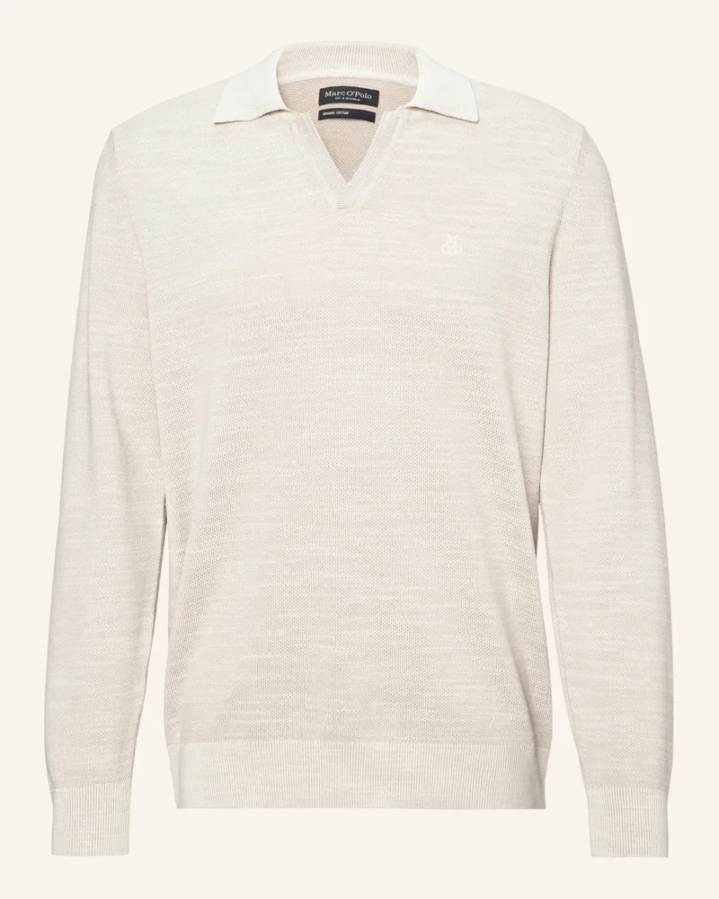 Marc O'Polo Strick-Poloshirt beige Beige