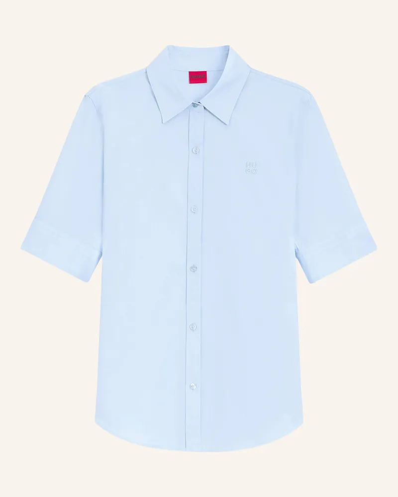 HUGO BOSS Hemdbluse THE SUMMER SHIRT Hellblau