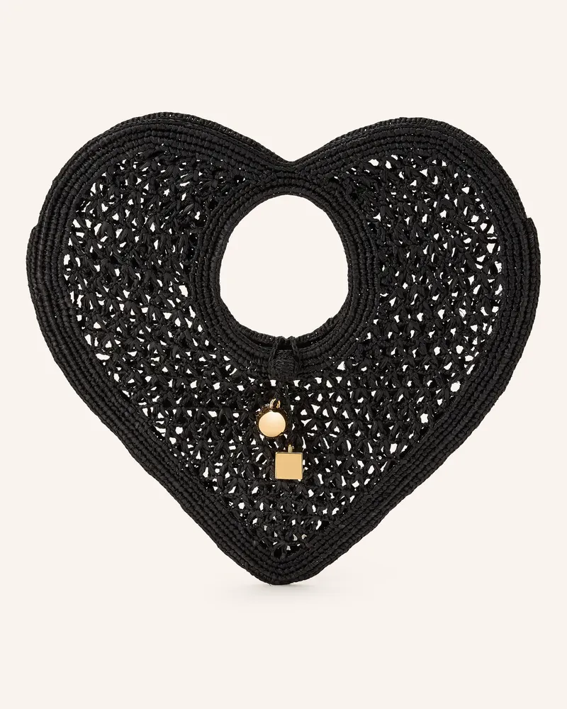 Jacquemus Handtasche Le Spiaggia Coeur schwarz Schwarz