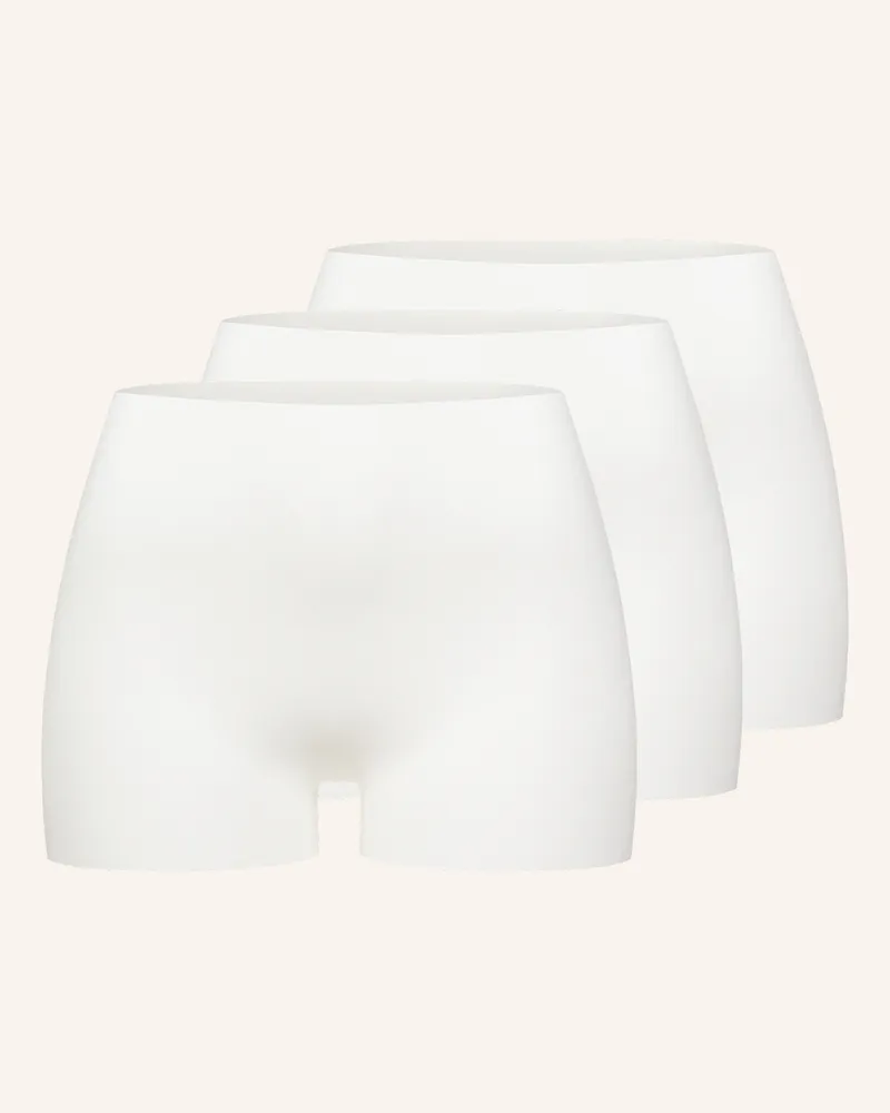 Ehrlich Textil 3er Pack Light Touch Panty Slip Aus Modal - Nahtlose Kanten weiss Beige