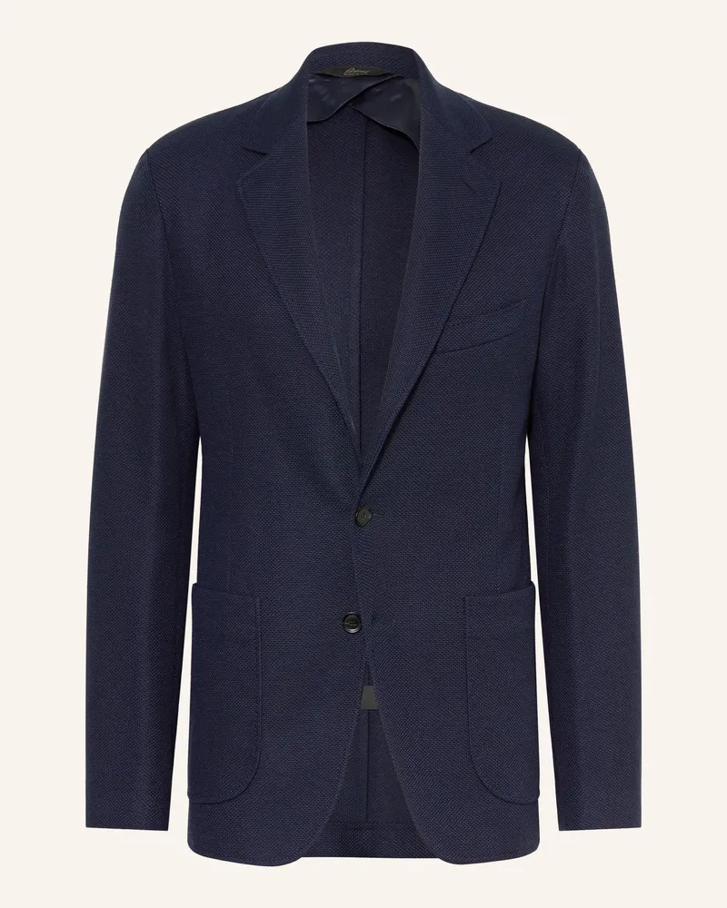 Brioni Sakko Slim Fit blau Dunkelblau