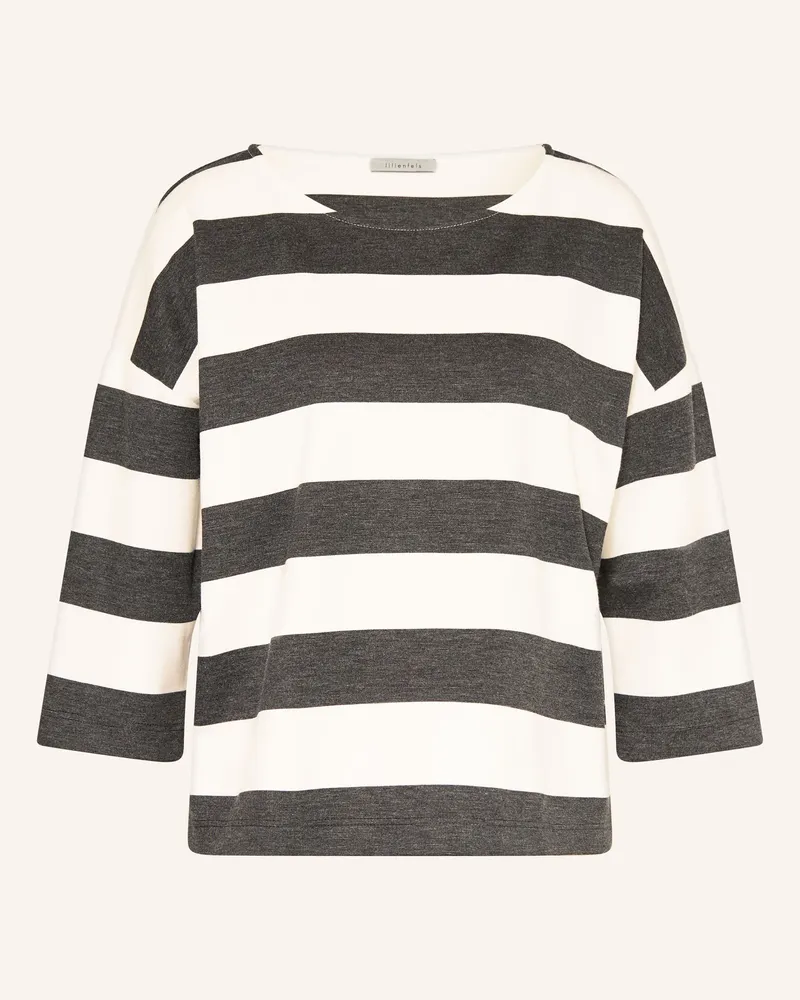 lilienfels Shirt mit 3/4-Arm Dunkelgrau