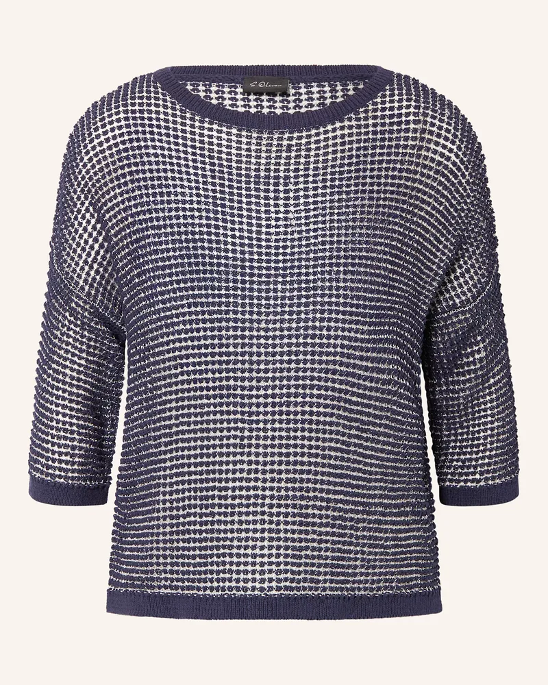 S.Oliver Pullover mit 3/4-Arm Dunkelblau