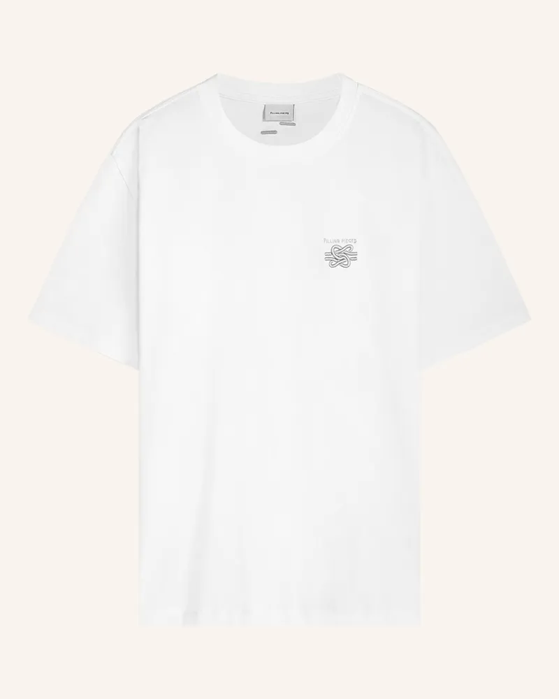 Filling Pieces T-Shirt Embroidered Knot weiss Weiss