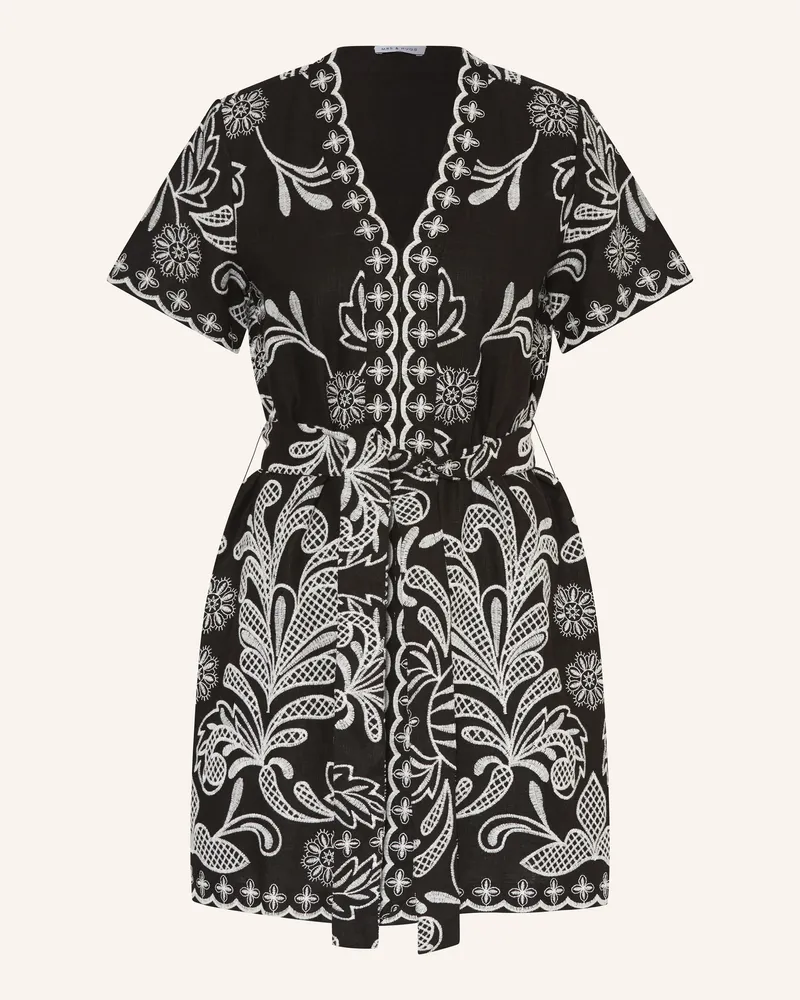 Mrs & HUGS Kleid mit Leinen Schwarz