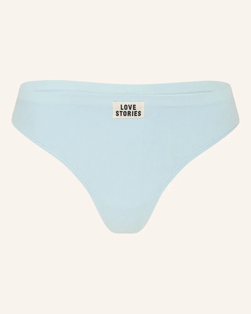 LOVE Stories String Lima blau Hellblau