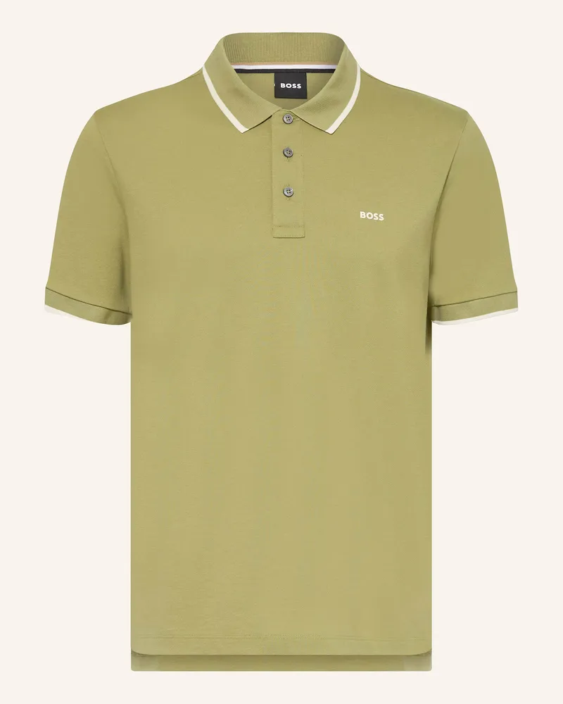 HUGO BOSS Piqué-Poloshirt PARLAY Oliv
