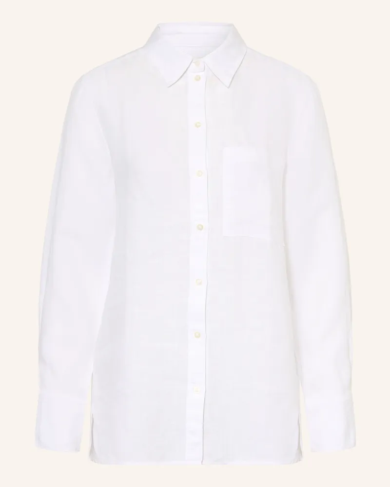 Marc O'Polo Hemdbluse Aus Leinen weiss Weiss