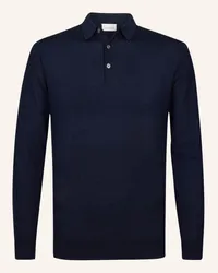 Profuomo Polo Langarm Blau