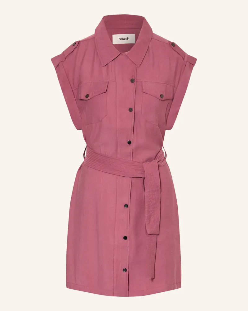 ba&sh Hemdblusenkleid Diala pink Altrosa