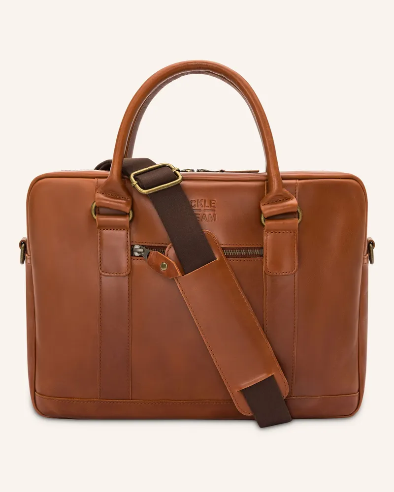 Buckle & Seam Business-Tasche EVERETT Cognac