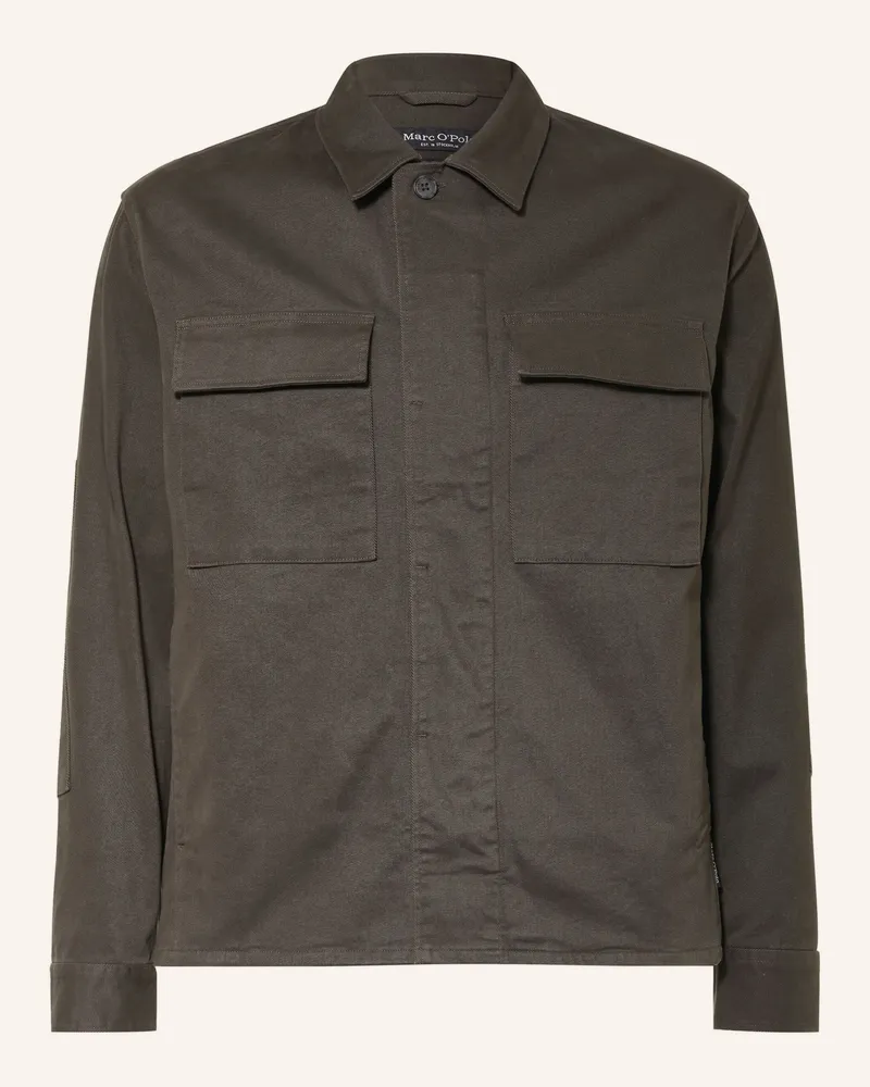 Marc O'Polo Overshirt braun Taupe