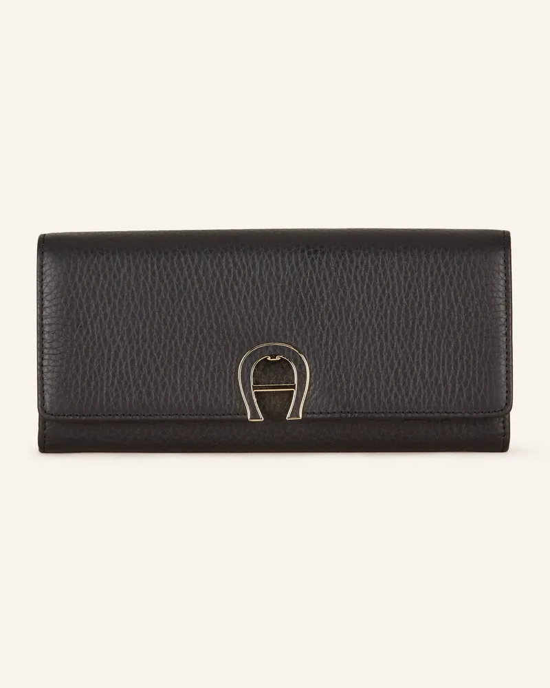 Aigner Geldbörse Selena schwarz Schwarz