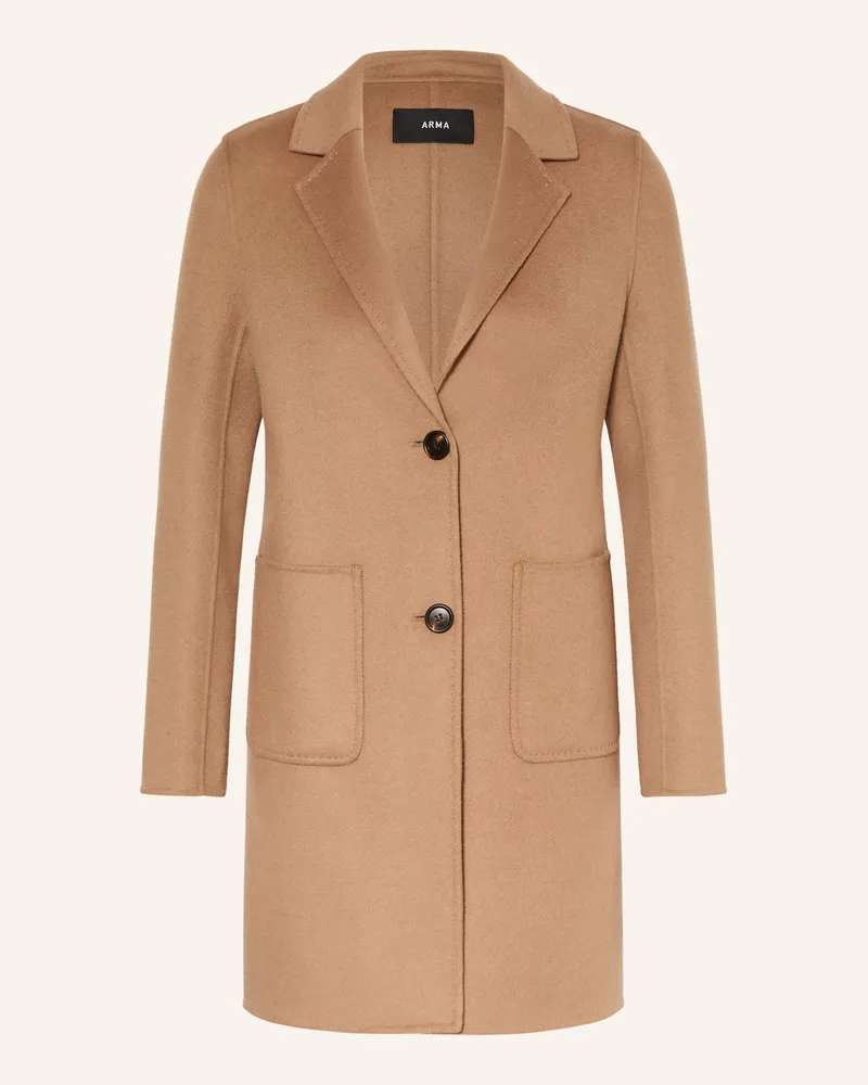 Arma Wollmantel braun Camel