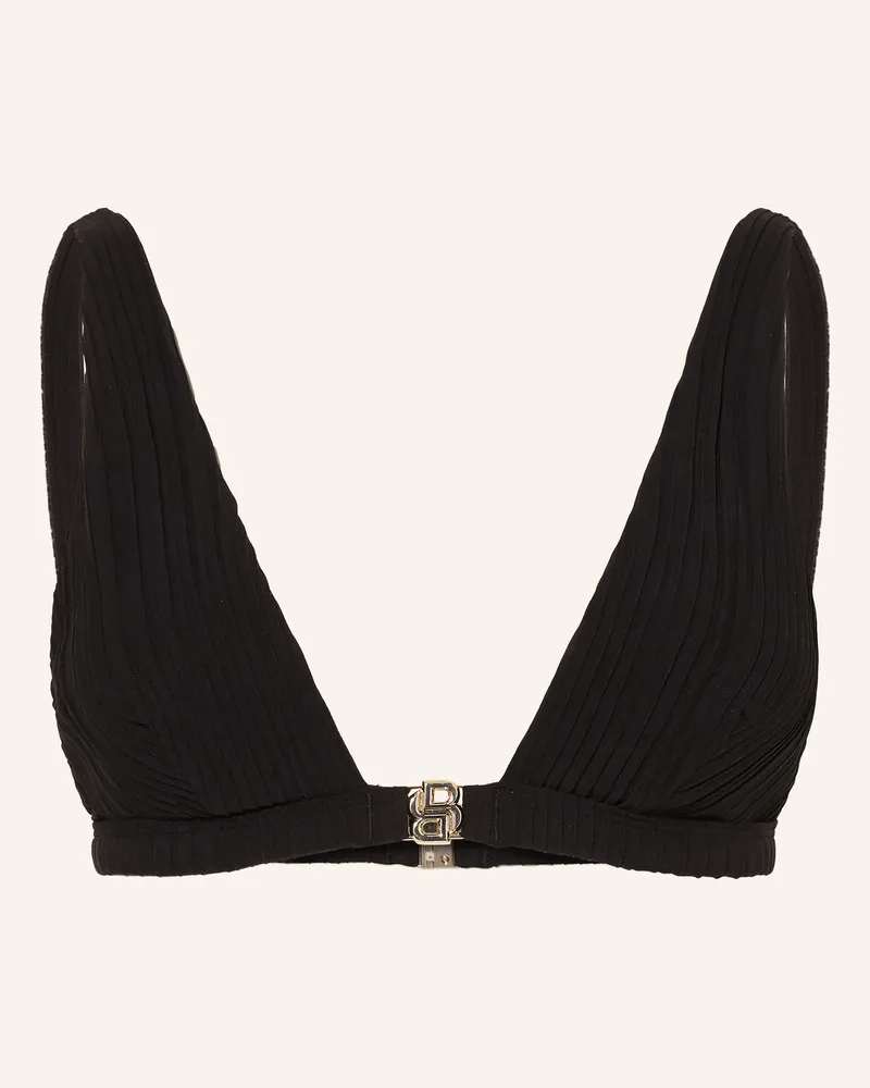 HUGO BOSS Bralette-Bikini-Top DOUBLE B Schwarz