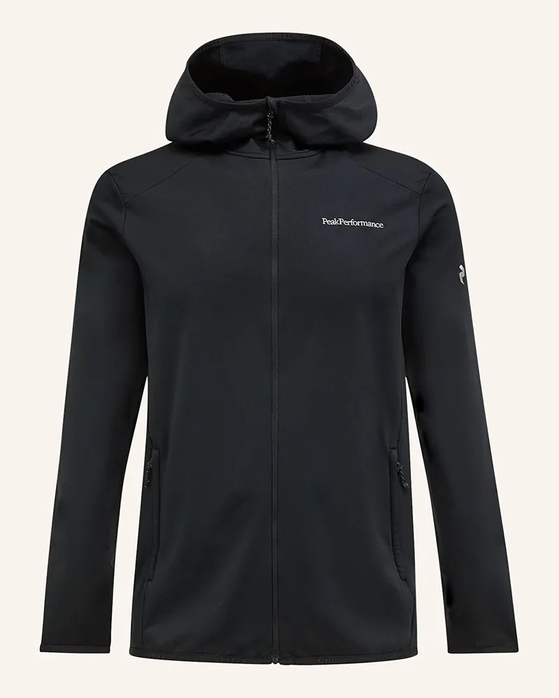 Peak Performance Midlayer-Jacke LIGHT ZIP HOOD Schwarz